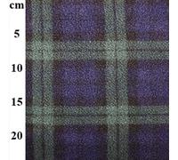 Aya Fashion Anti-Pill Polar Fleece Tartan Check Fabric Super Soft Handle Quick Drying Material 275GSM 60" Wide | Sold by Half Meter - Grey/Violet