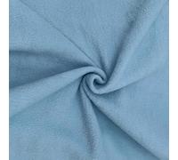 Aya Fashion Plain Anti-Pill Polar Fleece Fabric Super Soft Handle Quick Drying Material 280GSM 60" Wide | Sold by 1 Meter - Pale Blue