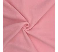 Aya Fashion Plain Anti-Pill Polar Fleece Fabric Super Soft Handle Quick Drying Material 280GSM 60" Wide | Sold by 1 Meter - Pale Pink
