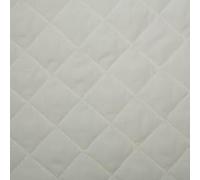 Aya Fashion Quilted Polycotton Fabric 2oz Poly Wadding with White Nylon Backing for Quilting Projects Jackets & Padded Clothing - Cream (Sold by 1 Meter)