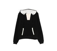 Aya Muse button-fastening hoodie - Black XS-S-M-L