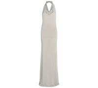 Aya Muse Sereno Halterneck Knit Maxi Dress - White - M (UK12 / M)