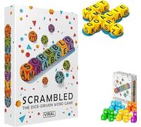 AYAAFA Scrambled Dice Word Game for 1-5 Players,Sharpening Spelling Dice Game,Brain Exercise Party Game,Fun Family Board Games for Parties Travel & Familys Nights.
