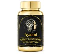 Ayaani Focus Brain Booster & Memory Supplement | 25-in-1 Caffeine-Free Nootropic with Alpha GPC 300mg, Citicoline & L-Theanine | Brain Fog, Fatigue, Focus & Mental Clarity | 60 Vegan Tablets