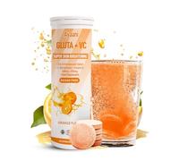 Ayaani Glow Orange | Glutathione 500mg + Vitamin C 500mg Effervescent Tablets | High-Strength Sugar-Free Vegan Beauty Drink for Skin Brightening & Collagen Support | 20 Tablets
