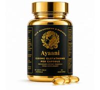 Ayaani Liposomal Glutathione Supplement 1500mg Softgels | 17-in-1 Skin Brightening Beauty Complex with Vitamin C, Collagen, Hyaluronic Acid, CoQ10, Biotin 300µg & Zinc | Glow, Dark Spots | 60