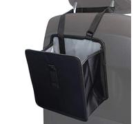 AYADA Folding Car Bin 7L, Waterproof Rubbish Can with Adjustable Strap | Hanging Back Seat Organiser, Leakproof & Easy Clean, Foldable Space-Saving Design, Oxford Fabric, Versatile Travel Accessory