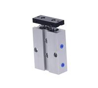 AYADEE 5/10/15/20/25/30/35/40/50/60/70/80/90/100/125/150mm Stroke Pneumatic Cylinder Double Rod TN16 Bore Cylinder Aluminum Alloy (Color : TN16x100)