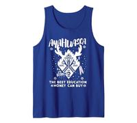 Ayahuasca - The Best Education Money Can Buy. DMT Shaman Tank Top, Men, Royal Blue, Small