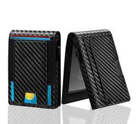 AYAIM Slim RFID Blocking Wallet for Men - Minimalist Metal Card Holder with One-Touch Ejection, 10+ Card Slots & Secure Magnetic Closure | Premium Aluminum Wallet for Travel & Everyday Carry, Black