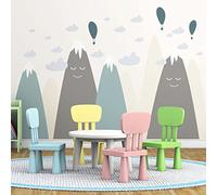 Ayaka Children's Wall Stickers - Giant Wall Sticker - Scandinavian Mountains - 80 x 120 cm