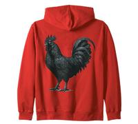 Ayam Cemani - Rooster - Chickens Zip Hoodie