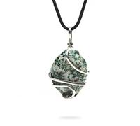 AYANA Tree Agate Pendant Necklace for Women | Promotes Inner Peace & Self-healing | Heart Chakra | Handmade with Ethically Sourced Natural Gemstones