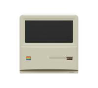 AYANEO AM01 Retro Mini PC, AMD Ryzen 7 5825U, Barebone Mini Desktop Computer Without RAM/SSD/OS, Retro Design, 4K Output, WiFi 6, Dual HDMI/DP, Compact Mini Computer for Gaming & Office