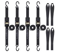 Ayaport Cam Buckle Strap 8 feet Tie Downs 3000lbs Break Strength Securing Straps with S Hooks