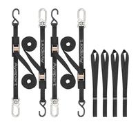 Ayaport Cam Buckle Tie Down Straps 6 feet with Swivel Carabiner Hook for Motorcycle, Kayak, Car, Truck, Dirt Bike