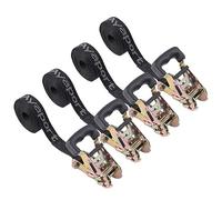 Ayaport Endless Ratchet Strap 3300LBS Break Strength (no Hook) Ratcheting Tie Down Motorcycle Car Roof Rack Trailer Cargo Straps (8'x1’‘Heavy 4pcs)