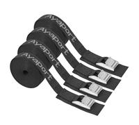 Ayaport Stainless Steel Buckle Tie-Down Straps 1000lbs Tear Resistance Heavy Duty Car Roof Strap for Kayak, SUP, Surfboard, Cargo, Motorcycle,