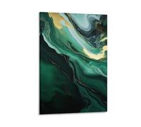 AYAROS Abstract Texture Art Poster Prints Contemporary Style Gold Foil Line Marble Fashion Canvas Wall Decor Artwork for Home Office
