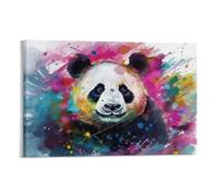 AYAROS Cute Panda Art Poster Prints Nature Watercolor Animals Canvas Wall Decor Artwork for Home Office