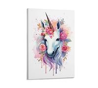 AYAROS Cute Unicorn Printed Posters Mythical Animals Asian Style Wall Decor Suitable for Living Rooms Bedroom