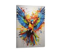 AYAROS Nature Parrot Art Poster Prints Beautiful Animal Colorful Bird Fashion Canvas Wall-Decor Artwork for Home Office