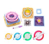 Ayasee Flower Loom, Knitting & Weaving Kit, Flower & Pom Pom Maker, Multi-Size Looms, Premium ABS Plastic, Versatile Design, Suitable for Kids & Adults