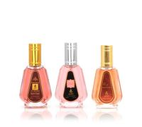 Ayat Perfumes - 3 Perfume Gift Set - Eau de Parfum Ameerat Al Arabia, Barakah & Yana Pink - 3x50ml - Women & Unisex - Oriental Dubai Fragrance - Long Lasting - Gift Idea