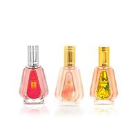 Ayat Perfumes - 3 Perfume Gift Set - Eau de Parfum Musk Areej, Cotton Velvet & Le Jasmine - 3x50ml - Women & Unisex - Oriental Dubai Fragrance - Long Lasting - Gift Idea