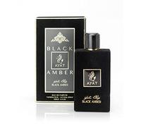 Ayat Perfumes - Eau de Parfum for Women 100ml - Oriental Arabic Fragrance - Dubai Made and Designed in the United Arab Emirates (Black Amber)
