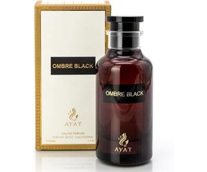 AYAT PERFUMES - Ombre Black Eau de Parfum 100ml - Unisex Oriental Fragrance with Benzoin, Raspberry, Oud Wood & Incense - Dubai Perfume for Men, Long-Lasting Luxury Scent