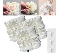 ayattecy The Leeffa, The Leeffa Soft Loofah and Washcloth, Leeffa Loofah Sponge, 2-in-1 Shower Loofah, Gently Exfoliates Dead Skin, Body Scrubber Brush for Cleansing and Smooth Skin (3Pc-White)