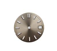 AYAUPGVQVC Modification NH35 Dial 28.5mm Sunburst Watch Green Luminous Faces Repair Parts for NH36 Movement Watch Face, A7, One Size