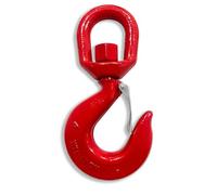 AYAYGD 11 Ton Heavy Duty Swivel Hook, 360 Degree Crane Swivel Lifting Hook with Safety Latch, 24250 lbs Rotating Hoist Hooks Swivel Eye Sling Hook, Universal G80 Swivel Chain Hooks for Lifting Chains