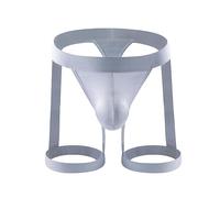 AYAZER Thong Jockstrap Men Sexy Underwear Penis Pouch Leg Ring Underpants Lingerie Strap Panties-gray-XXL