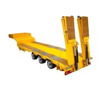 AYBDSJNWSF Three-axle low-flat semi-trailer tailgate | 1/14 model tractor head decorative cylindrical metal plate