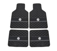 AYBEN 4pcs Custom Leather Car Floor Mats For MG ZS (EV) 2019-2024, All Weather Front Rear Row Auto Carpet Waterproof Protection,All Black