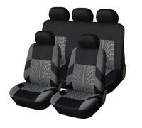 AYBEN 9 Pcs Car Seat Covers Full Set, for Hyundai Tucson NX4 / Ioniq 5 / Nexo/Sante Fe 2021 2022 2023 2024 Breathable Waterproof Non-Slip Front Rear Seat Protectors,B Grey
