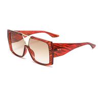 AYBIOSD Oversized Square Sunglasses for Women Men Retro Cat Eye Sunglasses Fashion Big Frame Sun Glasses UV400 Protection,Red