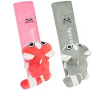 AYBUY 2 Pack Car Seat Belt Pads, Universal Harness Pads, Soft Comfortable Pram Strap Covers, Adjustable Seatbelt Strap Cover for Baby Toddler Kid Adult (Cat)