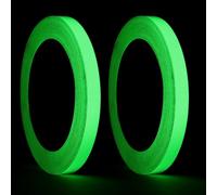 AYBUY 2 Rolls Glow in The Dark Tape, 10mm x 15m Luminous Tapes Waterproof Luminescent Glow Dark Duct Tape Self-Adhesive Luminous Masking Tapes for Stage Wall Decorative, Lighting Party Supplies