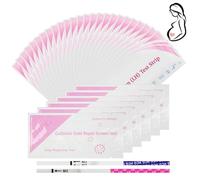 AYBUY 25 Pieces Ovulation Test Strips with 6 Pieces Pregnancy Test Strips, 25miu/ml Tests for Ovulation, Individually Wrapped（Style B）
