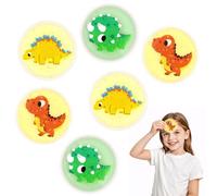 AYBUY 6 PCS Gel Kids Ice Pack, Reusable Cold Compress for Kids Adult, Cute Dinosaur Cold Compress Ice Bag, Hot Cold Packs for Bumps, Bruises