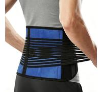 AYBUY Back Support Belt, Lumbar Support Belt for Men and Women, Breathable Lower Back Brace with 4 Stays, Adjustable Waist Compression for Sport Heavy Lifting Work (XL)