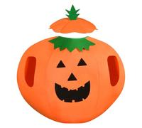 AYBUY Halloween Pumpkin Costume Kit for Adult, Pumpkin Jumpsuit Coat Outfits with Hat, Halloween Fancy Dress Costume Cosplay Party Costume Clothes