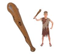 AYBUY Inflatable Caveman Club Stick, 60cm Light Brown Cheering Prop for Stone Age Themed Decoration, Inflatable Expulsion Stick, Inflatable Wooden Stick for Halloween Cosplay Accessory