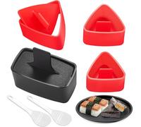 AYCCNH Onigiri Mold, 4 Pack Triangle Rice Ball Mold, Musubi Maker, Sushi Making Kit for Beginners