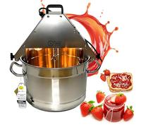 AYCDL 10L Automatic Food Mixer, 304/201 Stainless Steel Electric Stirrer - Dual Stirring Scraper with Cooling Fan & Light, No Manual Stirring Needed for Jam,201Materials