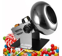 AYCDL 200WMini Chocolate Panning Machine,Electric Sugar Coating and Chocolate Polishing Machine,Automatic Tablet Coating Machine,with Blower and Stand
