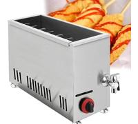 AYCDL 21L Large Capacity Commercial Cheese Hot dog Sticks Fryer LPG Gas Deep Hot Corn Dog Fryer Machine Snack